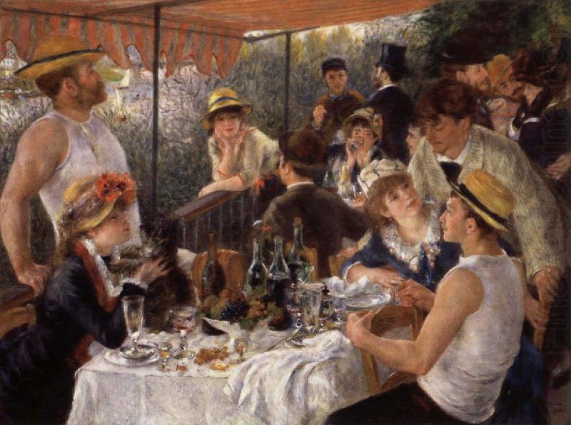 Pierre Renoir The Luncheon of the Boating Party china oil painting image